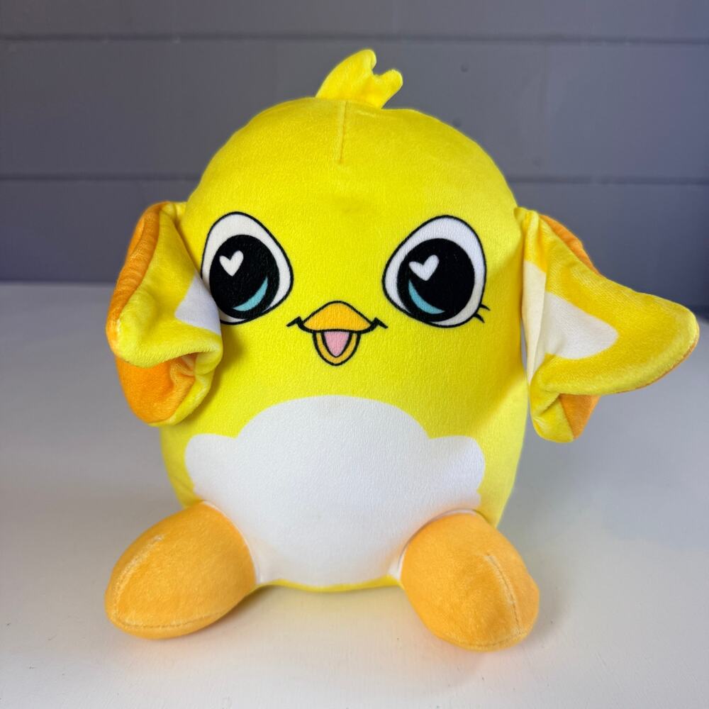 Flipeez 8" Interactive Chick Plush Toy Rue Yellow Peep Bird Wings Flip Squeeze